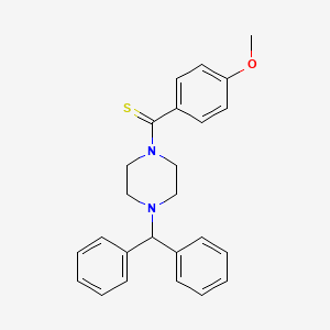 (4-Benzhydrylpiperazin-1-yl)-(4-methoxyphenyl)methanethione