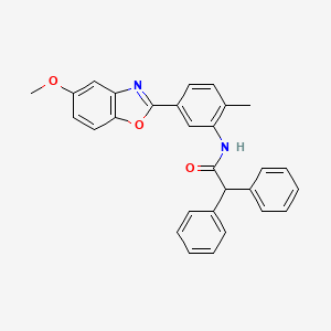 N-[5-(5-methoxy-1,3-benzoxazol-2-yl)-2-methylphenyl]-2,2-diphenylacetamide