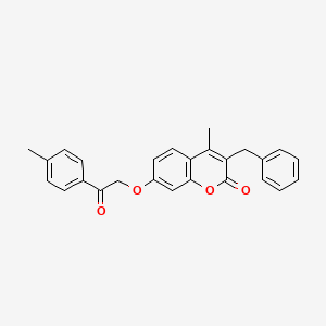 3-benzyl-4-methyl-7-[2-(4-methylphenyl)-2-oxoethoxy]-2H-chromen-2-one