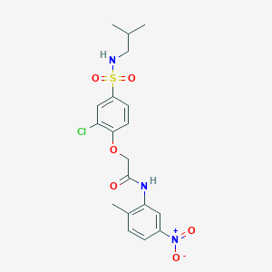 2-{2-chloro-4-[(isobutylamino)sulfonyl]phenoxy}-N-(2-methyl-5-nitrophenyl)acetamide