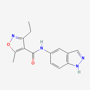 3-ethyl-N-1H-indazol-5-yl-5-methyl-4-isoxazolecarboxamide