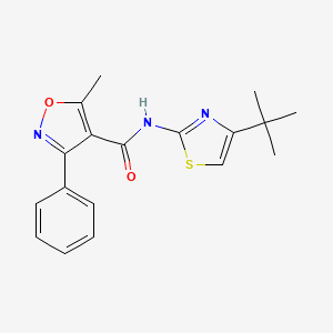 N-(4-tert-butyl-1,3-thiazol-2-yl)-5-methyl-3-phenyl-4-isoxazolecarboxamide