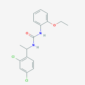 molecular formula C17H18Cl2N2O2 B4872172 N-[1-(2,4-dichlorophenyl)ethyl]-N'-(2-ethoxyphenyl)urea 