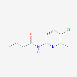 molecular formula C10H13ClN2O B4872222 N-(5-chloro-6-methyl-2-pyridinyl)butanamide 