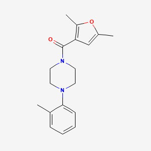 1-(2,5-dimethyl-3-furoyl)-4-(2-methylphenyl)piperazine