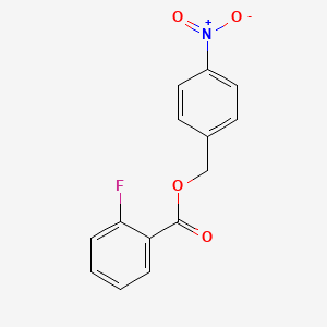 molecular formula C14H10FNO4 B4872241 4-nitrobenzyl 2-fluorobenzoate CAS No. 4457-42-5