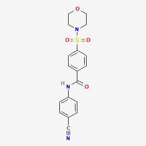 N-(4-cyanophenyl)-4-(4-morpholinylsulfonyl)benzamide