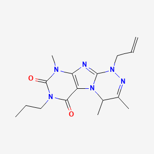 1-allyl-3,4,9-trimethyl-7-propyl-1,4-dihydro[1,2,4]triazino[3,4-f]purine-6,8(7H,9H)-dione