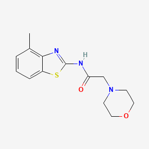 N-(4-methyl-1,3-benzothiazol-2-yl)-2-(4-morpholinyl)acetamide