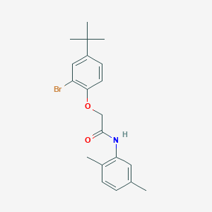 2-(2-bromo-4-tert-butylphenoxy)-N-(2,5-dimethylphenyl)acetamide