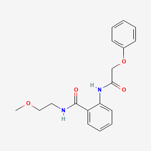 N-(2-methoxyethyl)-2-[(phenoxyacetyl)amino]benzamide