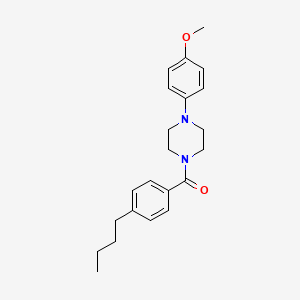 molecular formula C22H28N2O2 B4872325 1-(4-butylbenzoyl)-4-(4-methoxyphenyl)piperazine 