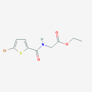 molecular formula C9H10BrNO3S B4872337 ethyl N-[(5-bromo-2-thienyl)carbonyl]glycinate 