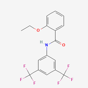 molecular formula C17H13F6NO2 B4872345 N-[3,5-bis(trifluoromethyl)phenyl]-2-ethoxybenzamide 