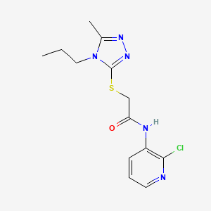 N-(2-chloro-3-pyridinyl)-2-[(5-methyl-4-propyl-4H-1,2,4-triazol-3-yl)thio]acetamide