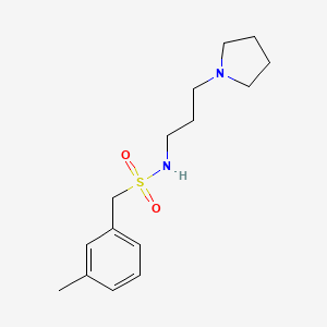 1-(3-methylphenyl)-N-[3-(pyrrolidin-1-yl)propyl]methanesulfonamide