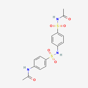 N-{[4-({[4-(acetylamino)phenyl]sulfonyl}amino)phenyl]sulfonyl}acetamide