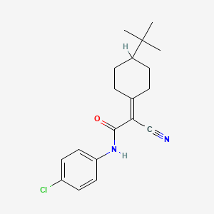 2-(4-tert-butylcyclohexylidene)-N-(4-chlorophenyl)-2-cyanoacetamide