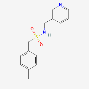 molecular formula C14H16N2O2S B4872452 1-(4-methylphenyl)-N-(3-pyridinylmethyl)methanesulfonamide 