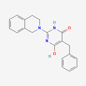 5-benzyl-2-(3,4-dihydro-2(1H)-isoquinolinyl)-6-hydroxy-4(3H)-pyrimidinone