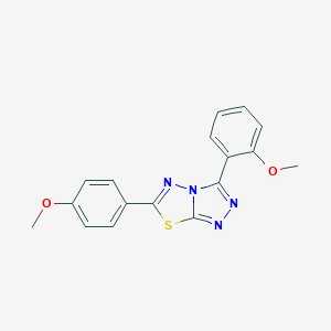 3-(2-Methoxyphenyl)-6-(4-methoxyphenyl)[1,2,4]triazolo[3,4-b][1,3,4]thiadiazole