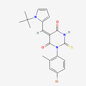 1-(4-bromo-2-methylphenyl)-5-[(1-tert-butyl-1H-pyrrol-2-yl)methylene]-2-thioxodihydro-4,6(1H,5H)-pyrimidinedione