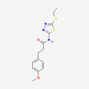 N-[5-(ethylthio)-1,3,4-thiadiazol-2-yl]-3-(4-methoxyphenyl)propanamide