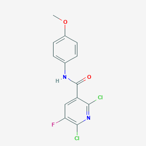 2,6-dichloro-5-fluoro-N-(4-methoxyphenyl)nicotinamide