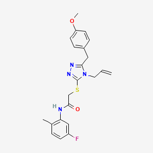 2-{[4-allyl-5-(4-methoxybenzyl)-4H-1,2,4-triazol-3-yl]thio}-N-(5-fluoro-2-methylphenyl)acetamide