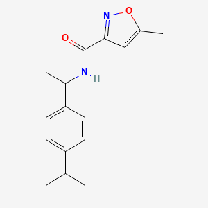 N-[1-(4-isopropylphenyl)propyl]-5-methyl-3-isoxazolecarboxamide