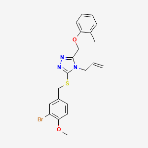 4-allyl-3-[(3-bromo-4-methoxybenzyl)thio]-5-[(2-methylphenoxy)methyl]-4H-1,2,4-triazole