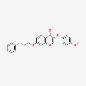 3-(4-methoxyphenoxy)-7-(3-phenylpropoxy)-4H-chromen-4-one