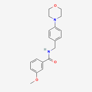 molecular formula C19H22N2O3 B4872700 3-methoxy-N-[4-(4-morpholinyl)benzyl]benzamide 