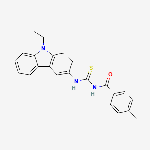 N-{[(9-ethyl-9H-carbazol-3-yl)amino]carbonothioyl}-4-methylbenzamide