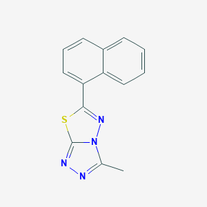 3-Methyl-6-(1-naphthalenyl)-[1,2,4]triazolo[3,4-b][1,3,4]thiadiazole