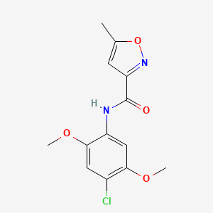 N-(4-chloro-2,5-dimethoxyphenyl)-5-methyl-1,2-oxazole-3-carboxamide