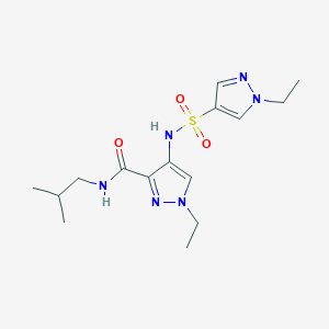 1-ETHYL-4-{[(1-ETHYL-1H-PYRAZOL-4-YL)SULFONYL]AMINO}-N~3~-ISOBUTYL-1H-PYRAZOLE-3-CARBOXAMIDE