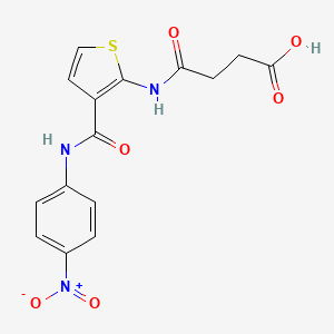 4-({3-[(4-NITROANILINO)CARBONYL]-2-THIENYL}AMINO)-4-OXOBUTANOIC ACID