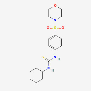 molecular formula C17H25N3O3S2 B4872855 N-cyclohexyl-N'-[4-(4-morpholinylsulfonyl)phenyl]thiourea 