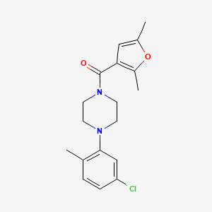 1-(5-chloro-2-methylphenyl)-4-(2,5-dimethyl-3-furoyl)piperazine