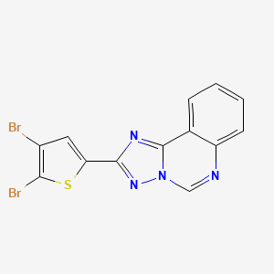 2-(4,5-dibromo-2-thienyl)[1,2,4]triazolo[1,5-c]quinazoline