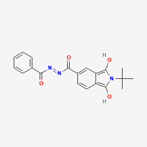 molecular formula C20H19N3O4 B4872984 N'-benzoyl-2-tert-butyl-1,3-dioxo-5-isoindolinecarbohydrazide 