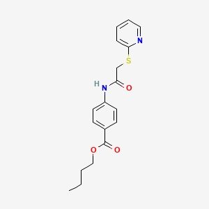 butyl 4-{[(2-pyridinylthio)acetyl]amino}benzoate