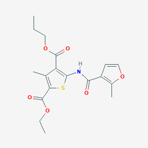 2-ethyl 4-propyl 3-methyl-5-[(2-methyl-3-furoyl)amino]-2,4-thiophenedicarboxylate