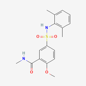 5-{[(2,6-dimethylphenyl)amino]sulfonyl}-2-methoxy-N-methylbenzamide