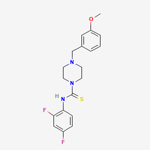 N-(2,4-difluorophenyl)-4-(3-methoxybenzyl)-1-piperazinecarbothioamide