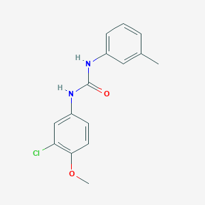 molecular formula C15H15ClN2O2 B4873045 N-(3-chloro-4-methoxyphenyl)-N'-(3-methylphenyl)urea 