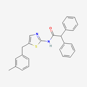 molecular formula C25H22N2OS B4873050 N-[5-(3-methylbenzyl)-1,3-thiazol-2-yl]-2,2-diphenylacetamide 