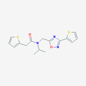 N-isopropyl-2-(2-thienyl)-N-{[3-(2-thienyl)-1,2,4-oxadiazol-5-yl]methyl}acetamide