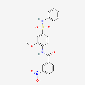 N-[2-methoxy-4-(phenylsulfamoyl)phenyl]-3-nitrobenzamide